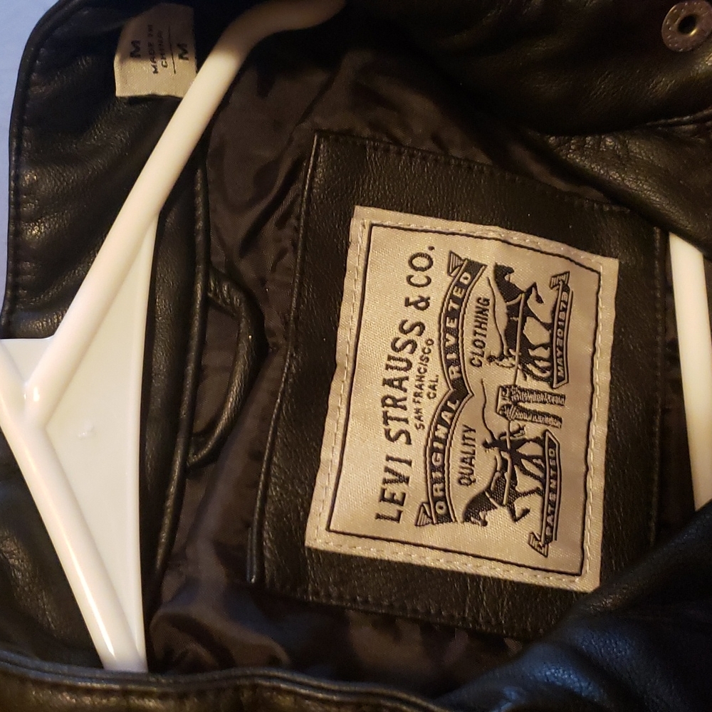 Levis faux leather jacket